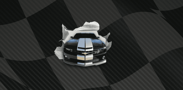 Acerbo's has many custom design capabilities. We completed the stripes on this Camaro and made a fun illustration from the photo!