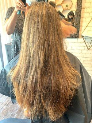 Balayage on straight hair!