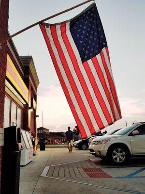 Flying our colors at LOVES TRUCK STOP in Hogansville, Georgia.