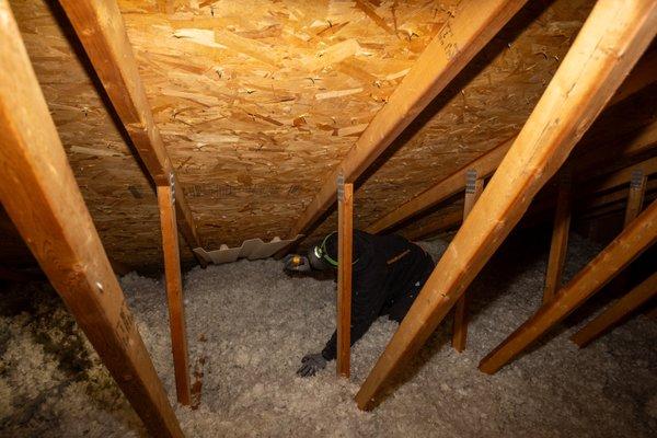 Efficient Chute Installation: Installing attic chutes to improve airflow and insulation performance.