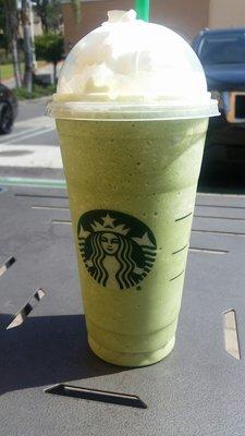 venti green tea creame frap $5.25