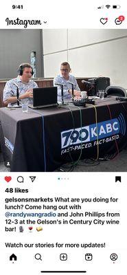 KABC LIVE BROADCAST SHOW.  podcast of the show on the KABC APP   Sept 15 2023.  the John Philips and Randy Wang show 790am radio from 12-3