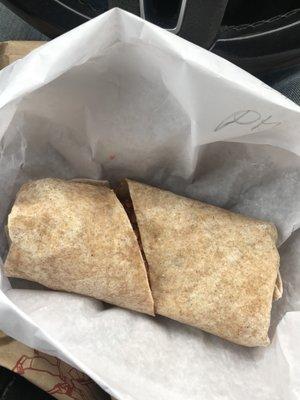 Bacon, Egg and Cheese Wrap ($6)