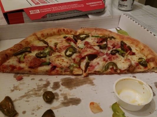 The replacement pizza they sent out. Didn't get a picture before it devoured.