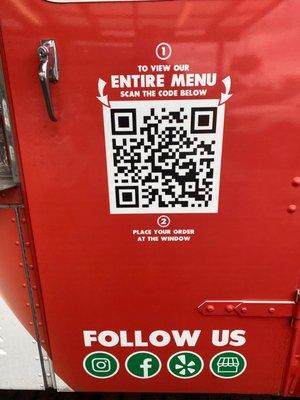 QR code, they have a good set up.