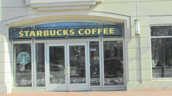 doorway on North Washington Street into Starbucks