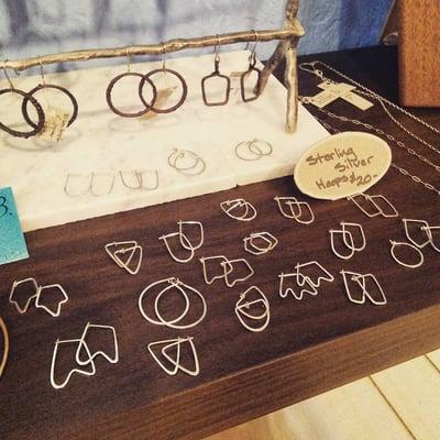 Sterling Silver Hoops! Handmade by Allie B.