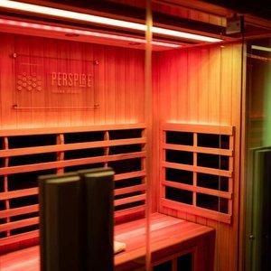 Each of our saunas offer red light therapy and color light therapy, as well as a TV to watch your favorite shows or meditation tutorials.