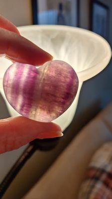 Everything Utah fluorite hearts are beautiful and unique just like a little univese!