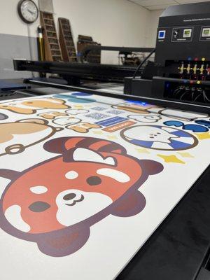 Their giant printer that could print on paper, foam core, wood, metal, you name it!