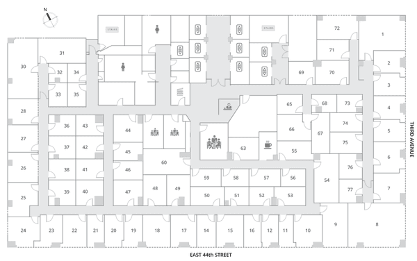 Floor 6 floorplan.