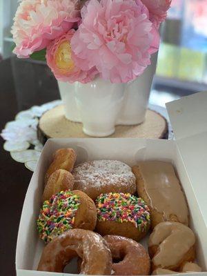 box of assorted donuts