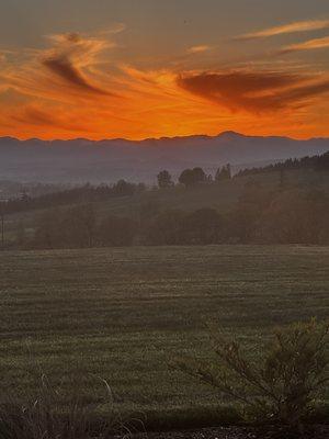 Beautiful sunsets at Ghost Hill Cellars