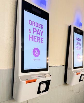 Touchscreen menus if you just want takeout