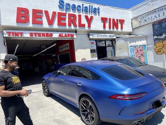 Xpel Stealth full PPF wrapped on this 2022 Benz AMG GT43