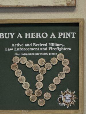 Buy A Hero a Pint - Free beer for retired military, law enforcement, firefighters