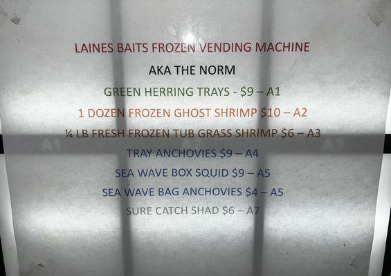 Frozen Bait For Any Targeted Fish You're After!