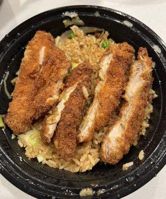 Regular Chicken Katsu Bowl w/ Fried Rice