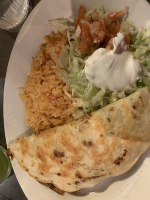 Shrimp Fajita Quesadilla