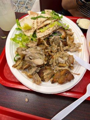 Supposed to be Chicken Shawarma Platter, not even close . Terrible and could not finish $40 down the drain