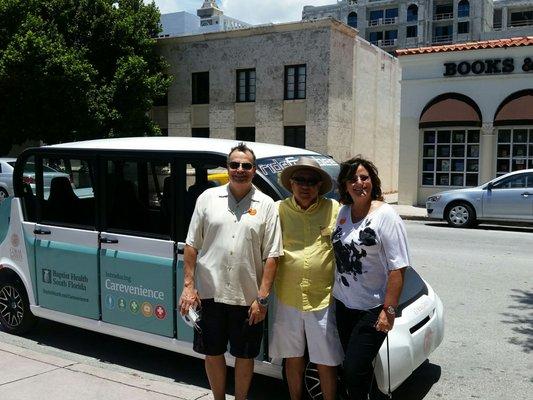 Pix with our Coral Gables Museum walking tour guide who was beyond wonderful.