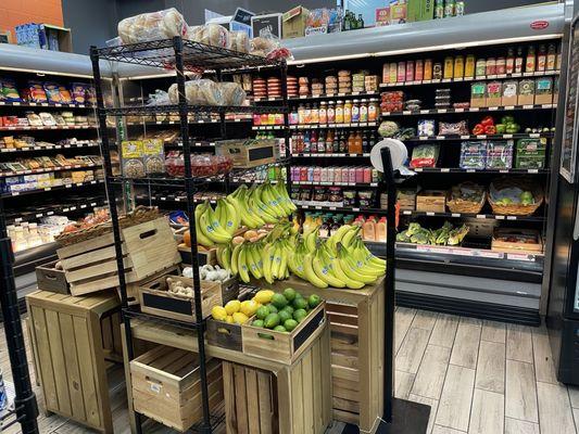 Fruit & veggies section