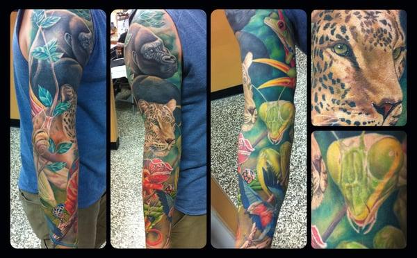 Wildlife, full color tattoo, Sean Karn, Otzi Tattoo Agency,