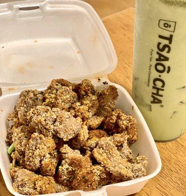 Spicy Popcorn Chicken and Matcha Slush - April 10, 2022