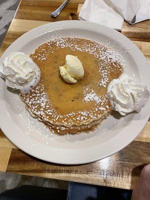 Chocolate chip short stack.