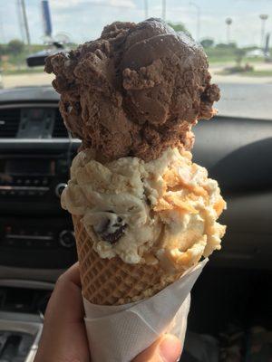 Rocky road and peanut butter cup ($2.16)