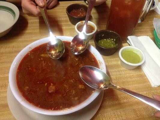 Birria is gigantic. Tortillas are handmade.