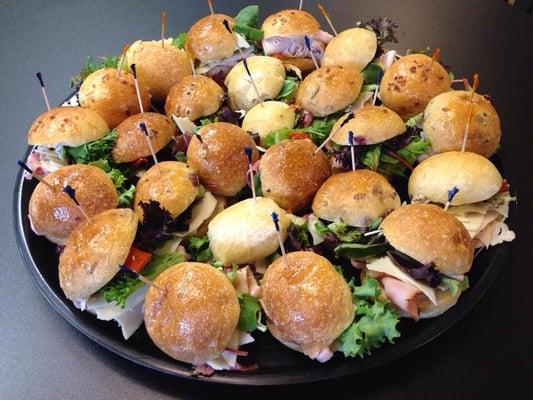 Gourmet Dinner Roll Sandwiches