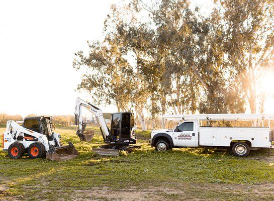 A-1 Septic and AAA Backhoe Service Mobile Vans