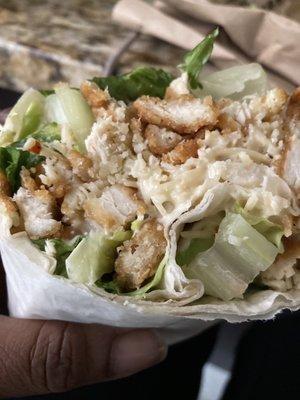 Dry dry chicken Caesar wrap see review