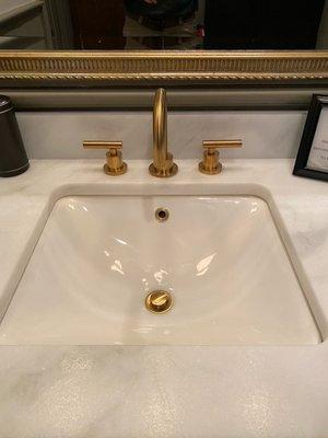 Beautiful new faucet install at the local Buckhead's Restaurant.