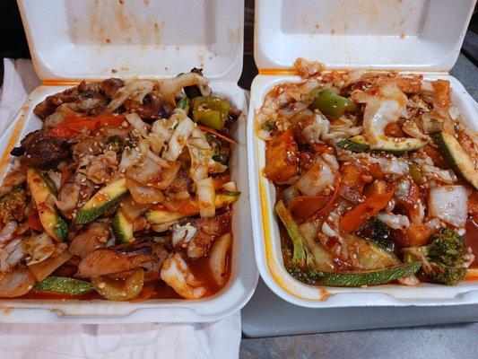 Hot & Spicy Chicken and Hot & Spicy Tofu