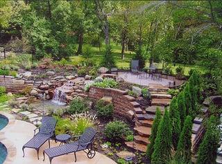 Add a calming water feature to your landscape.