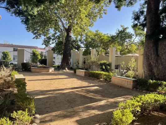 Outdoor garden courtyard