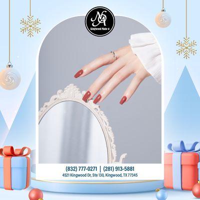 Christmas is on its way
We can help you choose the right gift for your loved one this year.
Achieve gorgeous nail style with our servi