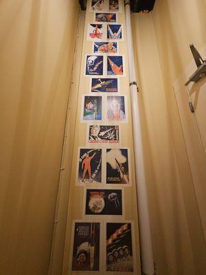 12/9/2023 - Dropping in for a spot of dinner. I loved their Russian cosmonaut wall outside the bathroom.