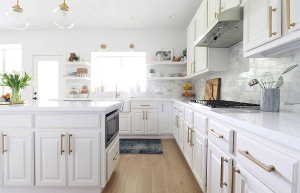 Complete kitchen remodel.  Easy open-and-close cabinets and drawers