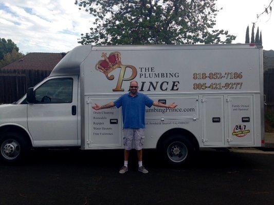 Roger Prince-next to his truck.