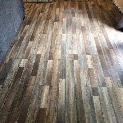 New laminate flooring install