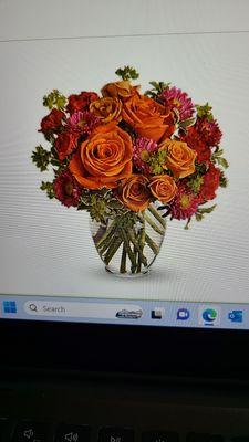 The bouquet I ordered.