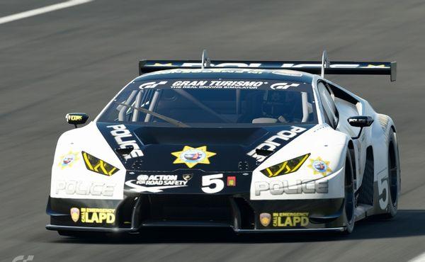 California highway patrol Lamborghini.