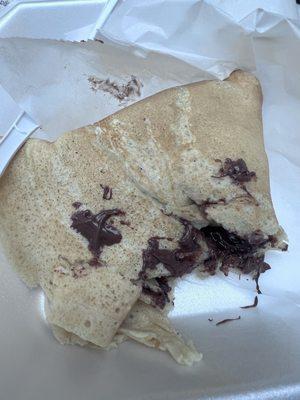 Banana Nutella crepe