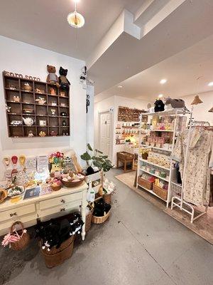 Back store with cute little items for sale