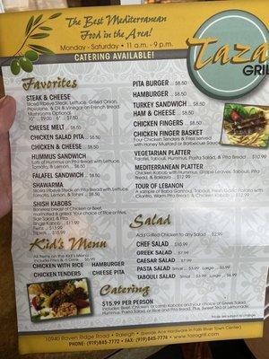 Menu 2/2