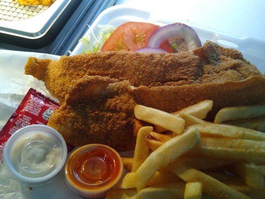 Whiting fish and fries