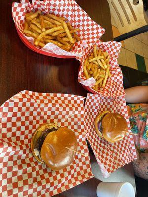 Hamburger and French Fries